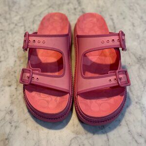 Flower Pink Coach Lainey Sandals